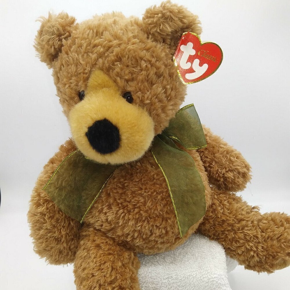 TY Beanie Babies Classic MACGILICUDDY Irish Bear Plush EUC